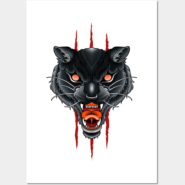 panther tattoo Wall Art by akawork280